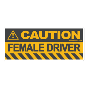 female driver luxury decal