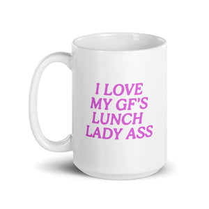 lunch lady ass mug